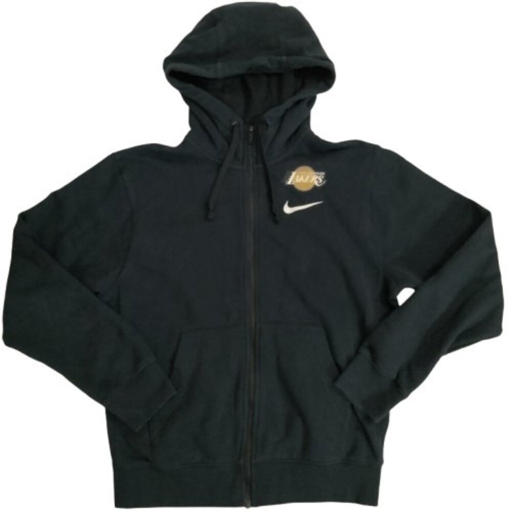 VTG Y2K 2007 Nike Los Angeles Lakers Hoodie NBA Puff 3D Print Sz S Basketball